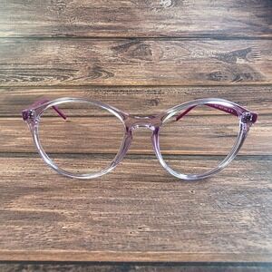 Ray Ban RB 4371 Eyeglasses Clear Purple Frame Round Women 55 18 140 3N